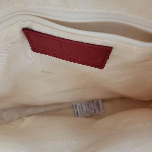 Etienne Aigner Paper Straw Leather Lined Floral Embroidered Boho Crossbody Purse - Picture 5 of 7